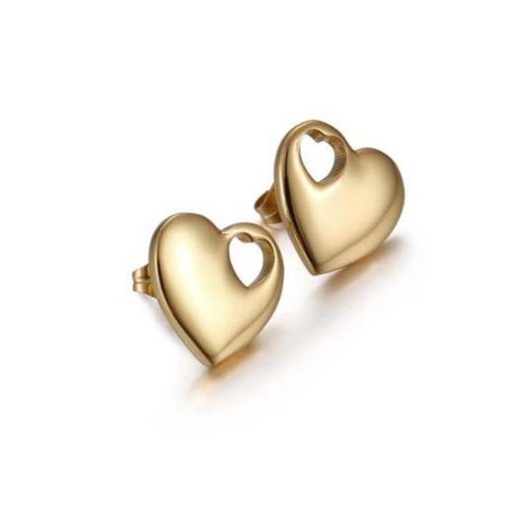 Heart shaped earrings - Picture 1 of 3